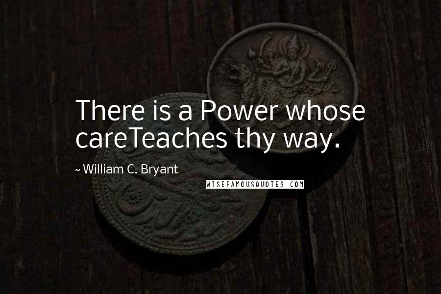 William C. Bryant Quotes: There is a Power whose careTeaches thy way.