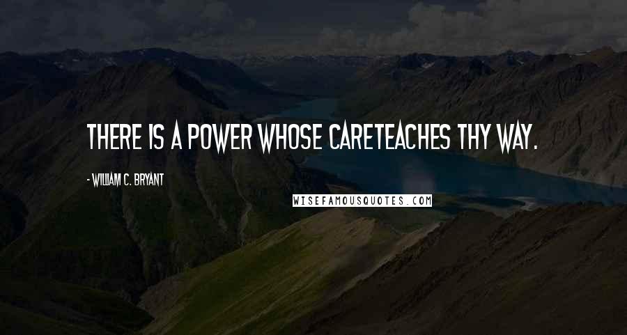 William C. Bryant Quotes: There is a Power whose careTeaches thy way.