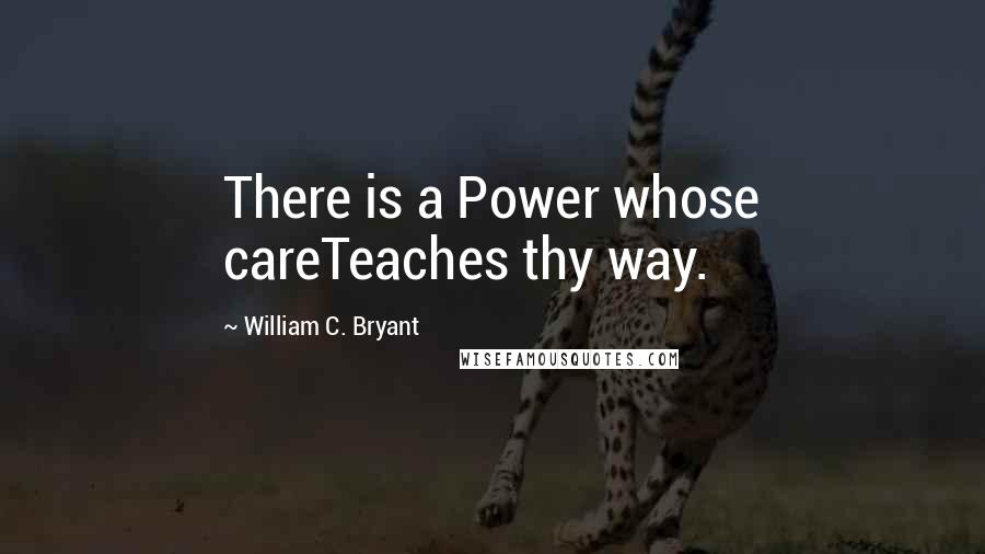 William C. Bryant Quotes: There is a Power whose careTeaches thy way.