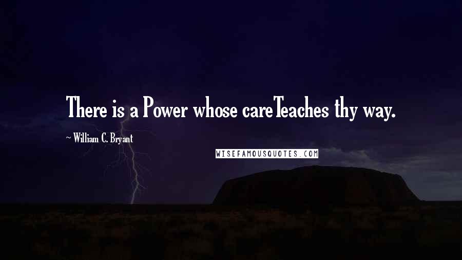 William C. Bryant Quotes: There is a Power whose careTeaches thy way.