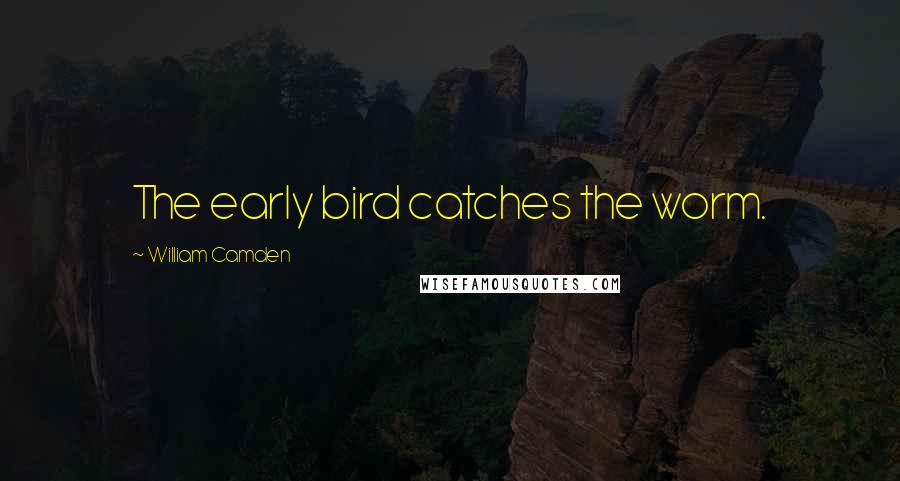 William Camden Quotes: The early bird catches the worm.