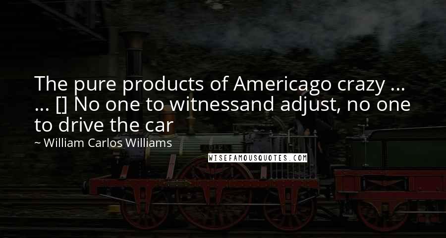 William Carlos Williams Quotes: The pure products of Americago crazy ...  ... [] No one to witnessand adjust, no one to drive the car