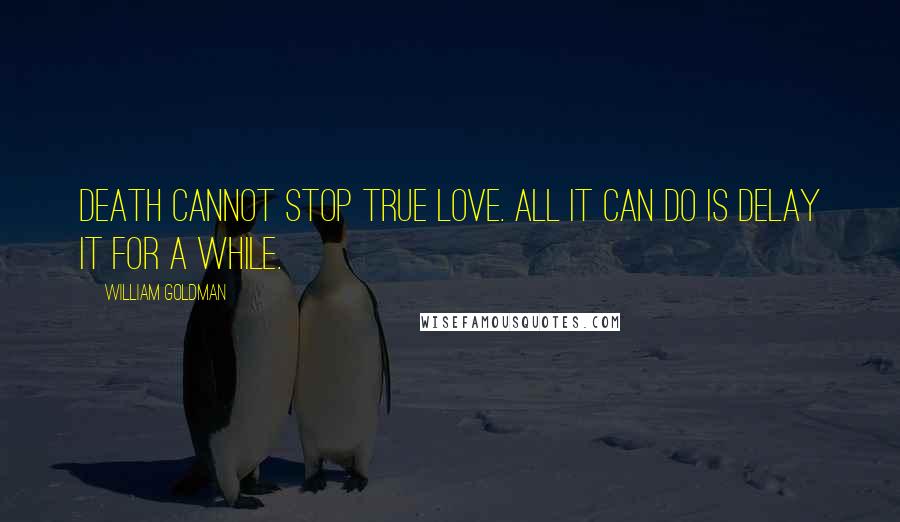 William Goldman Quotes: Death cannot stop true love. All it can do is delay it for a while.