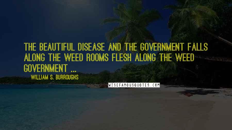 William S. Burroughs Quotes: The beautiful disease and The government falls along the weed rooms flesh along the weed government ...