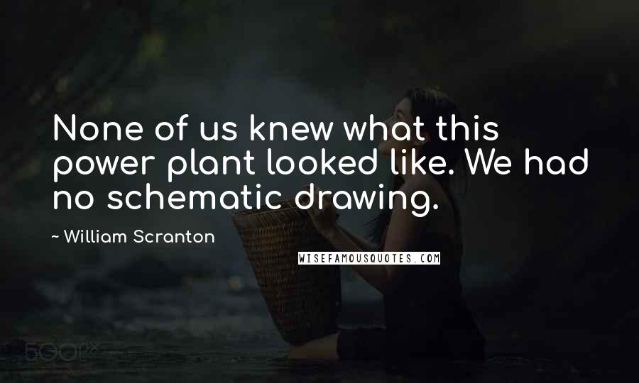 William Scranton Quotes: None of us knew what this power plant looked like. We had no schematic drawing.