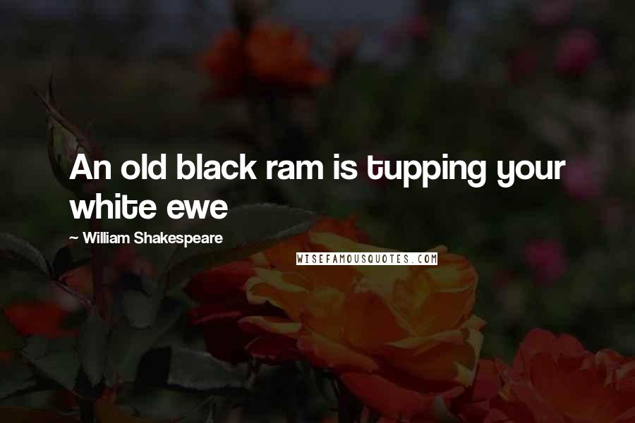 William Shakespeare Quotes: An old black ram is tupping your white ewe