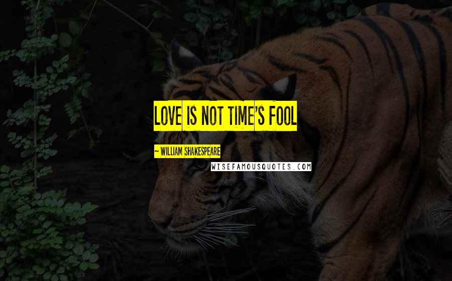 William Shakespeare Quotes: love is not time's fool