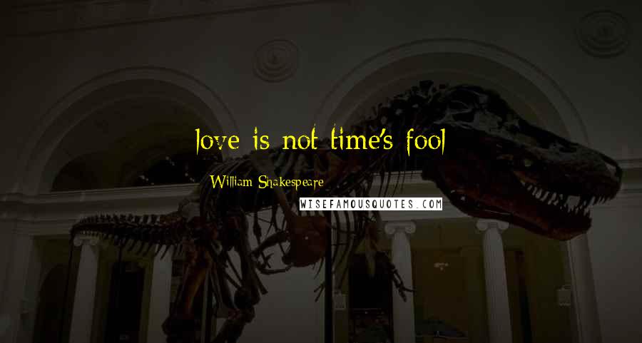 William Shakespeare Quotes: love is not time's fool