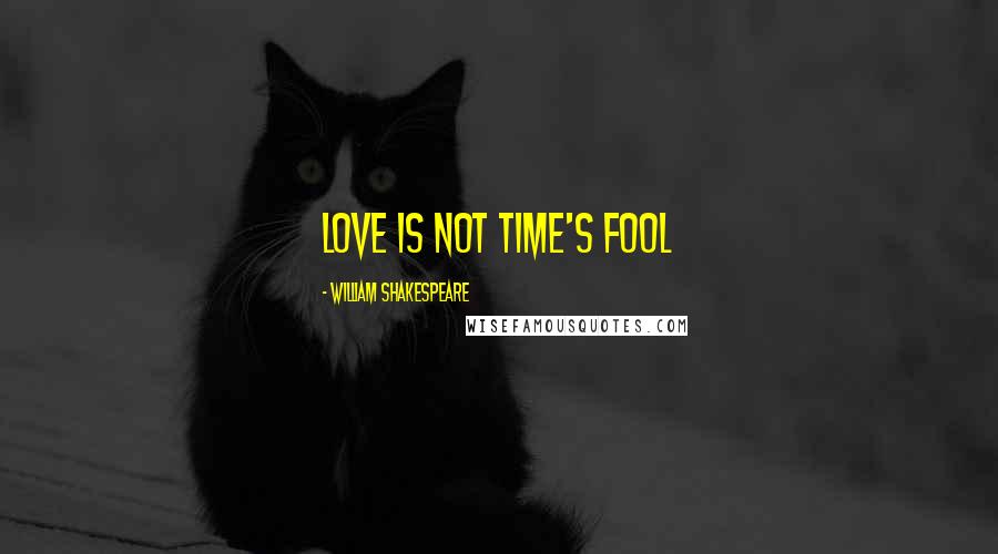 William Shakespeare Quotes: love is not time's fool