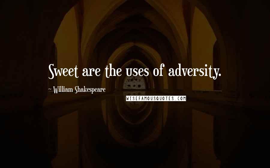 William Shakespeare Quotes: Sweet are the uses of adversity.