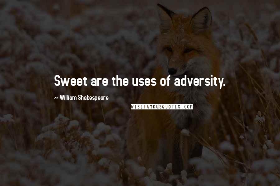 William Shakespeare Quotes: Sweet are the uses of adversity.