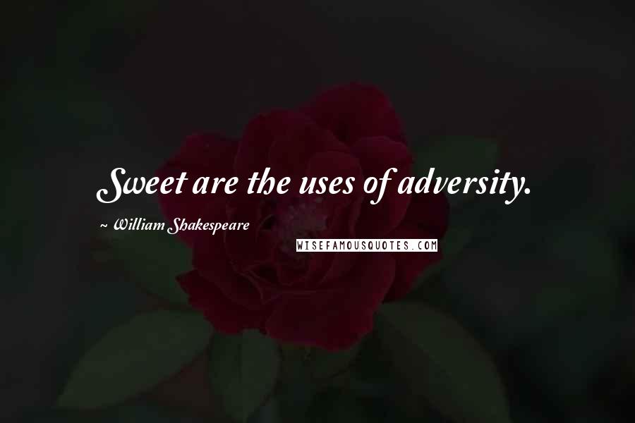 William Shakespeare Quotes: Sweet are the uses of adversity.