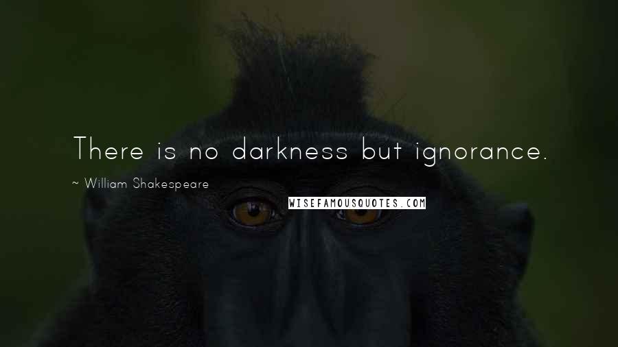 William Shakespeare Quotes: There is no darkness but ignorance.