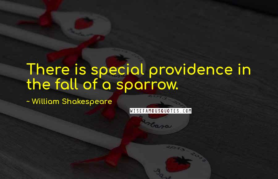 William Shakespeare Quotes: There is special providence in the fall of a sparrow.