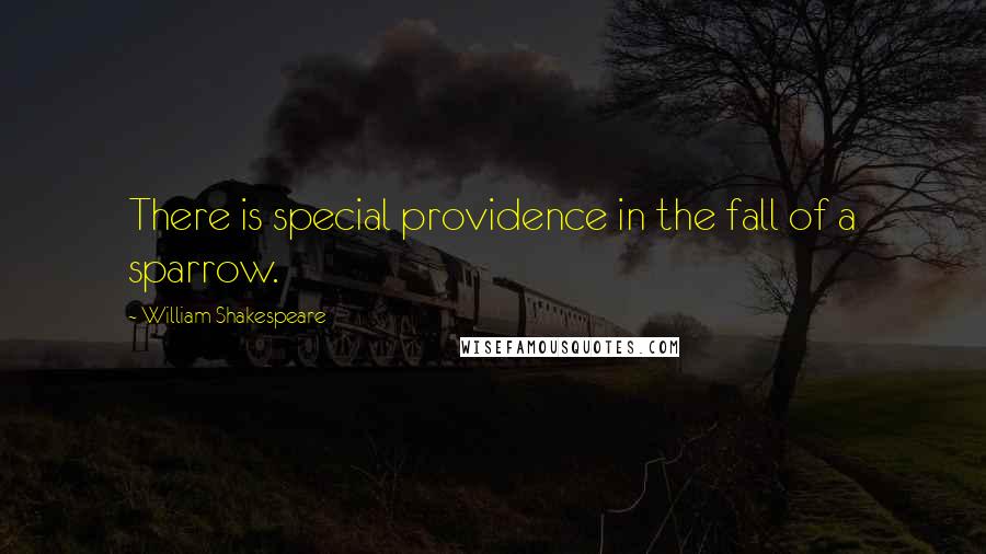 William Shakespeare Quotes: There is special providence in the fall of a sparrow.