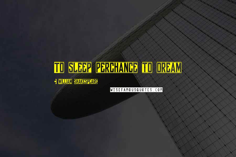 William Shakespeare Quotes: To sleep perchance to dream