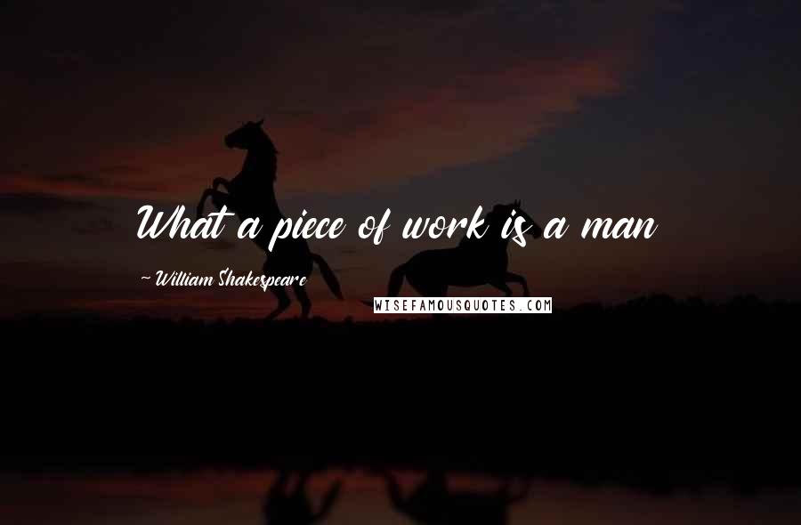 William Shakespeare Quotes: What a piece of work is a man