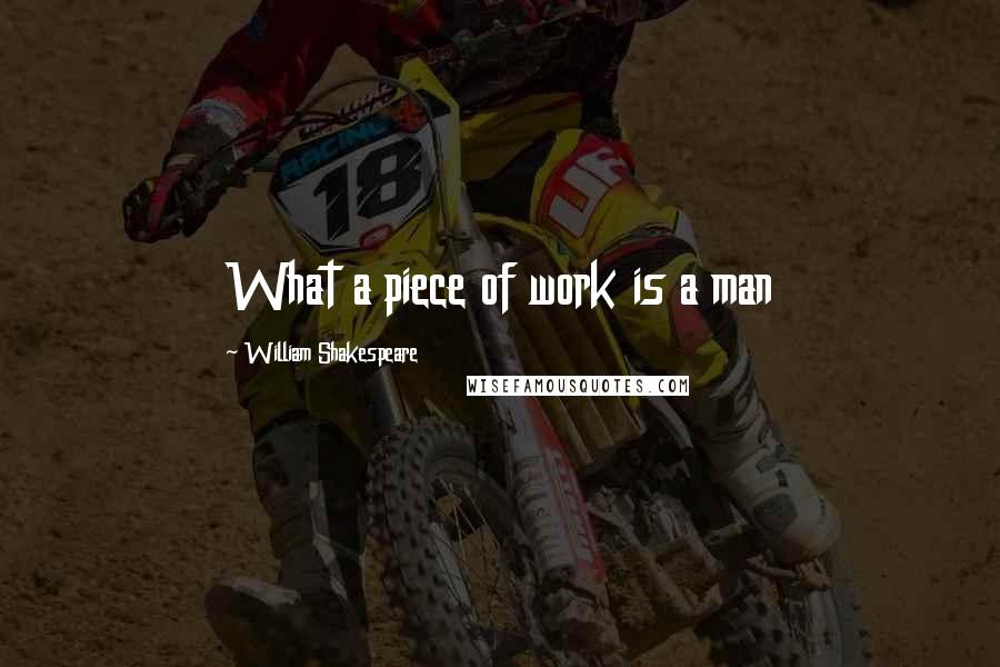 William Shakespeare Quotes: What a piece of work is a man