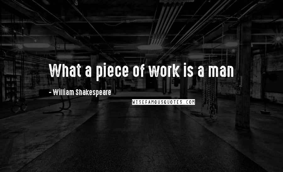 William Shakespeare Quotes: What a piece of work is a man