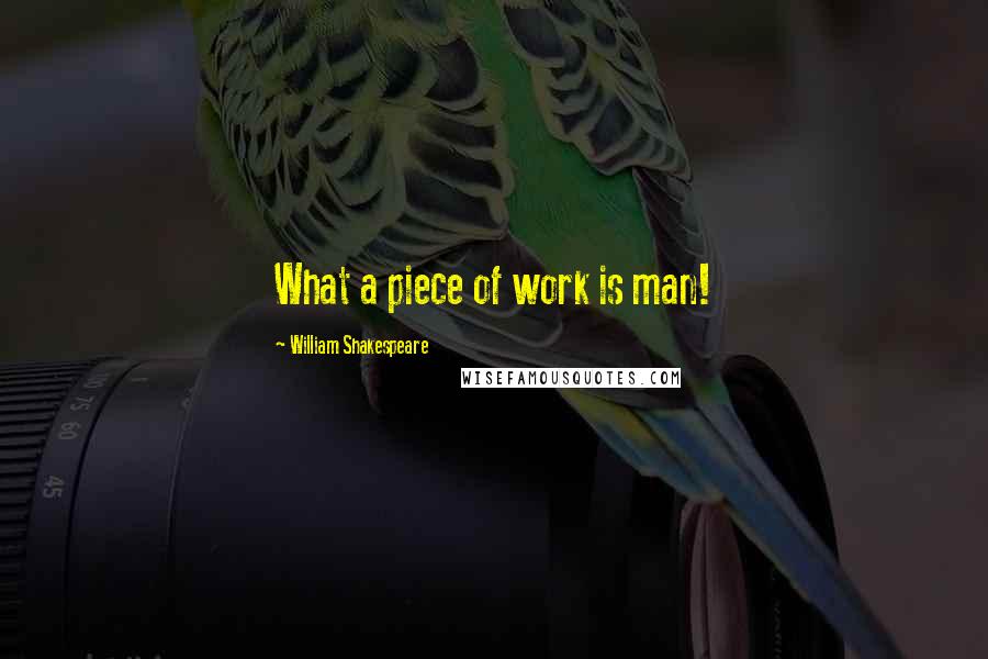 William Shakespeare Quotes: What a piece of work is man!