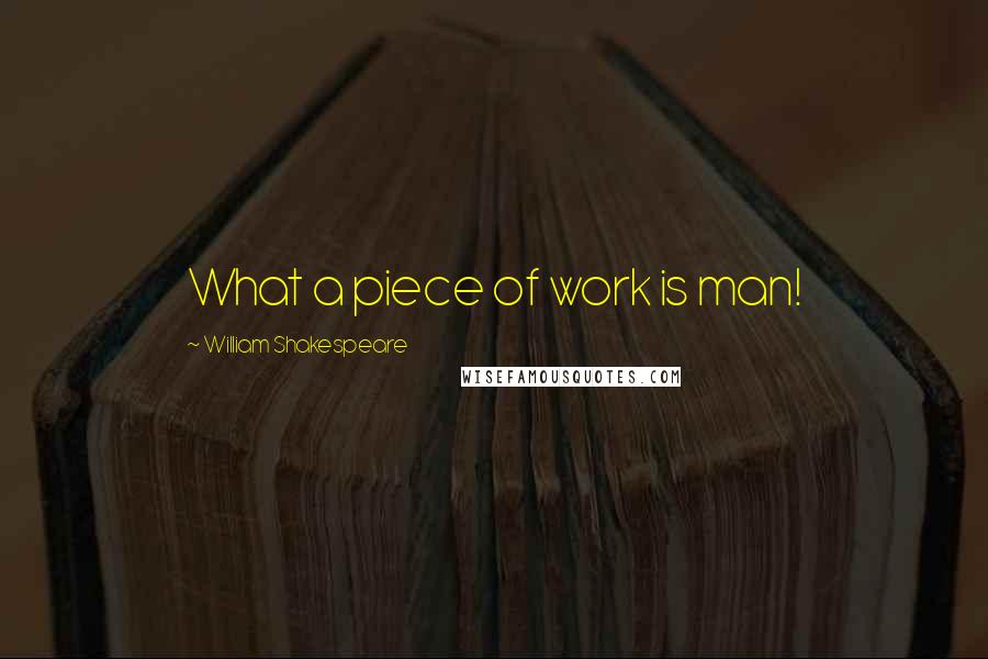 William Shakespeare Quotes: What a piece of work is man!