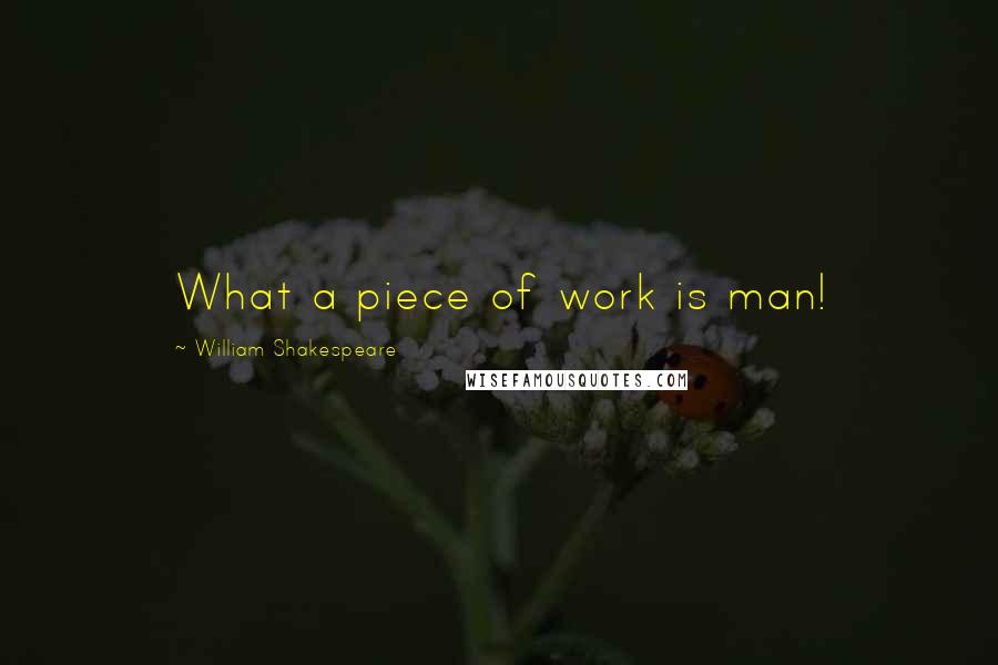 William Shakespeare Quotes: What a piece of work is man!