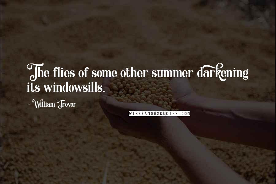 William Trevor Quotes: The flies of some other summer darkening its windowsills.