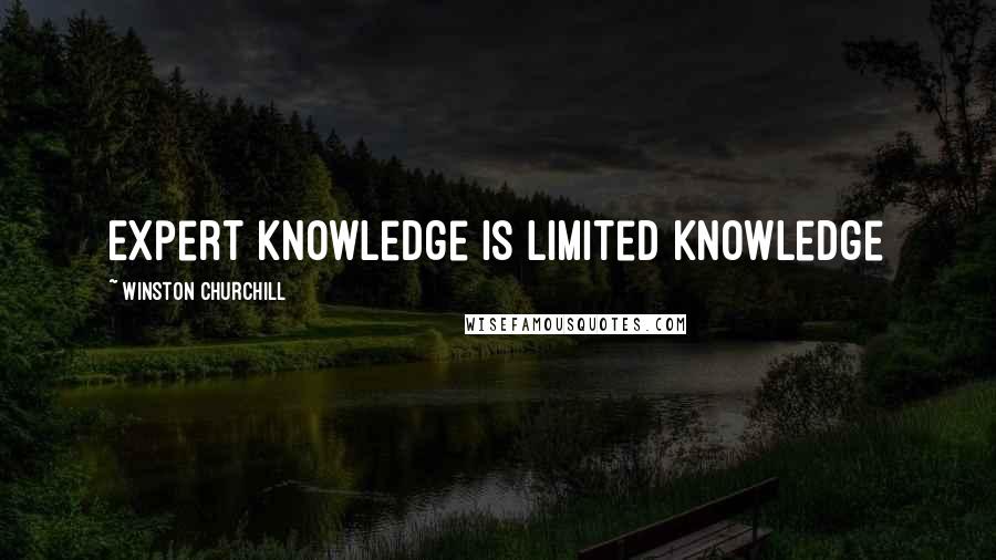 Winston Churchill Quotes: Expert knowledge is limited knowledge