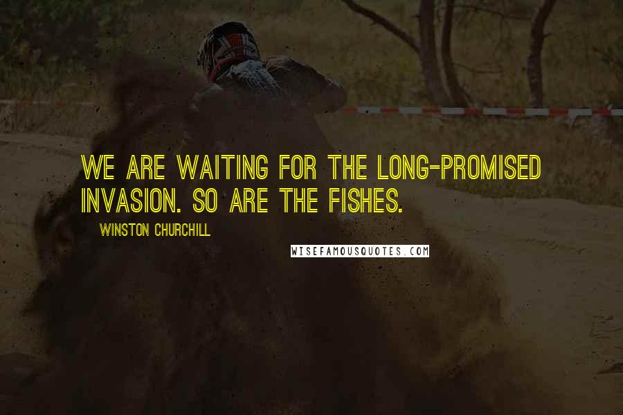 Winston Churchill Quotes: We are waiting for the long-promised invasion. So are the fishes.