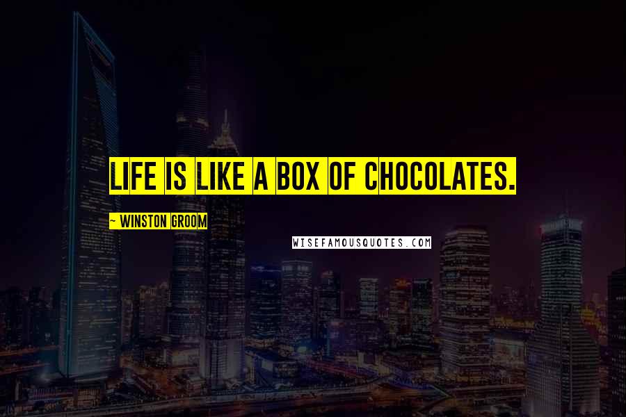 Winston Groom Quotes: Life is like a box of chocolates.