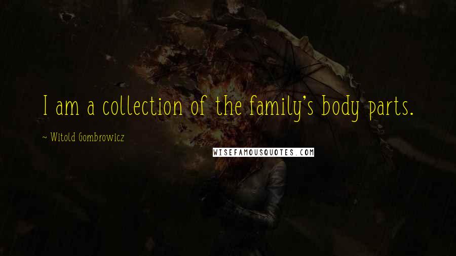 Witold Gombrowicz Quotes: I am a collection of the family's body parts.