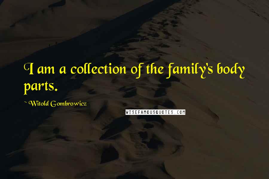 Witold Gombrowicz Quotes: I am a collection of the family's body parts.