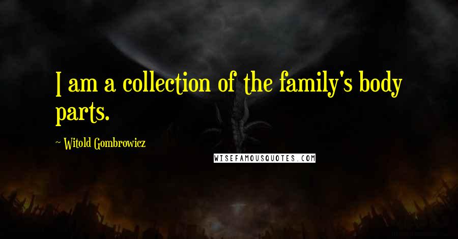 Witold Gombrowicz Quotes: I am a collection of the family's body parts.