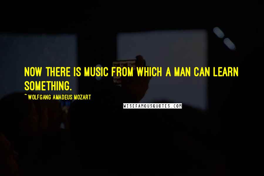 Wolfgang Amadeus Mozart Quotes: Now there is music from which a man can learn something.