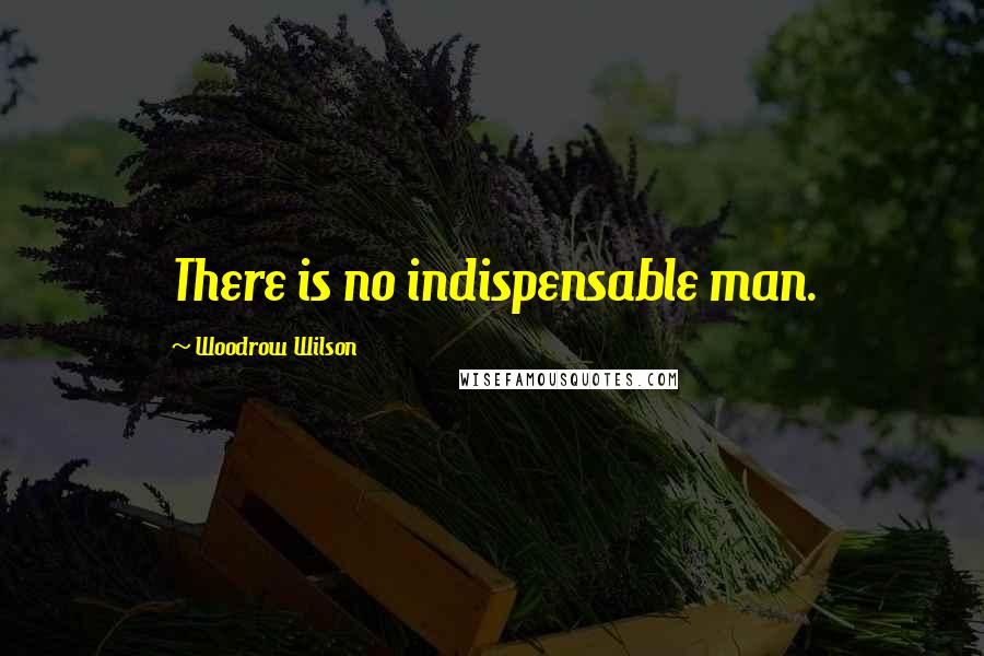 Woodrow Wilson Quotes: There is no indispensable man.