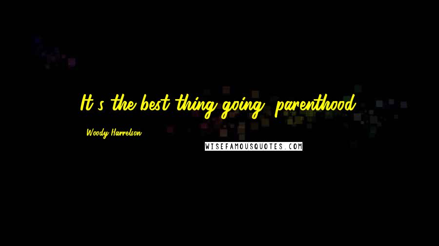 Woody Harrelson Quotes: It's the best thing going, parenthood.