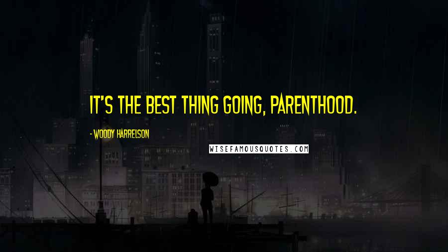 Woody Harrelson Quotes: It's the best thing going, parenthood.