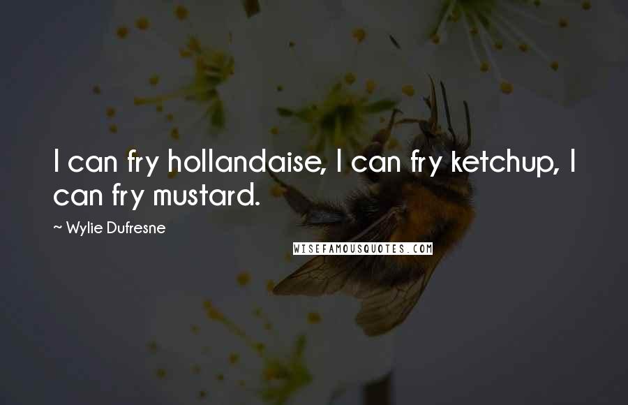 Wylie Dufresne Quotes: I can fry hollandaise, I can fry ketchup, I can fry mustard.