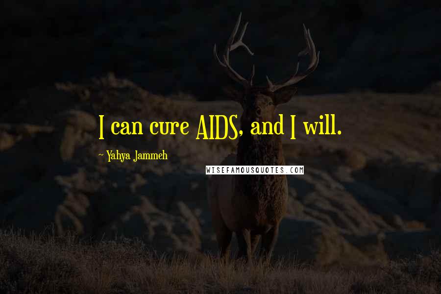 Yahya Jammeh Quotes: I can cure AIDS, and I will.