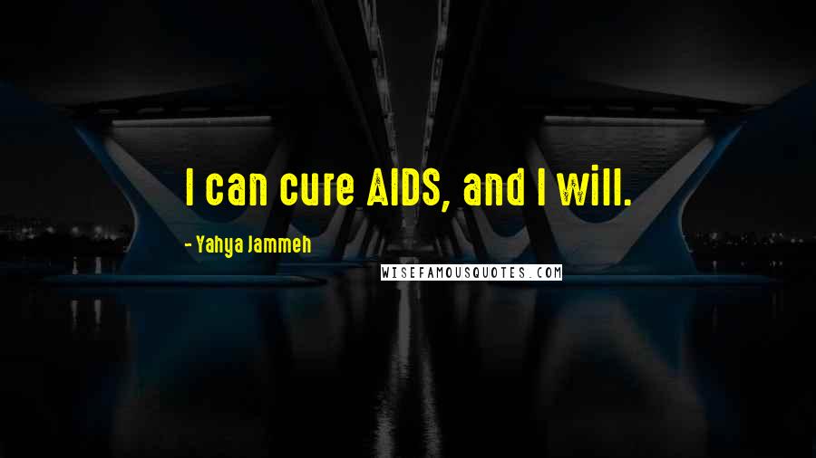 Yahya Jammeh Quotes: I can cure AIDS, and I will.