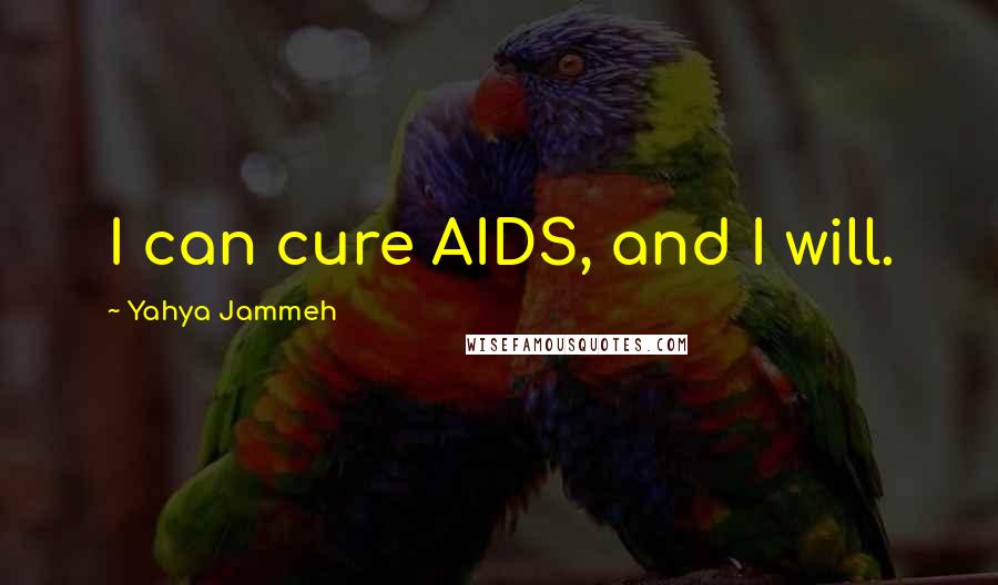 Yahya Jammeh Quotes: I can cure AIDS, and I will.