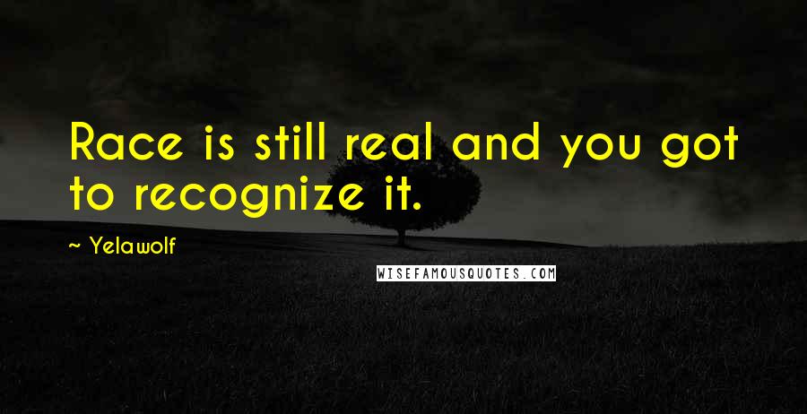 Yelawolf Quotes: Race is still real and you got to recognize it.