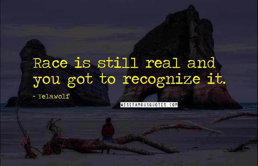 Yelawolf Quotes: Race is still real and you got to recognize it.