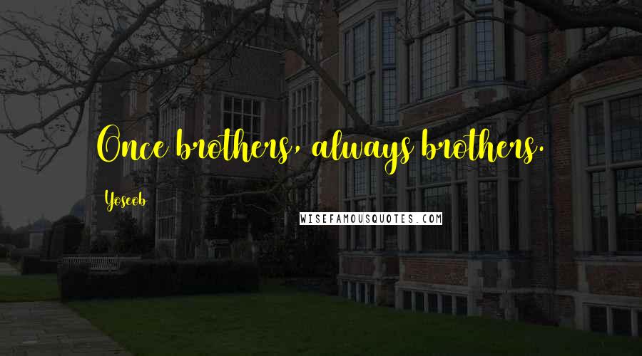 Yoseob Quotes: Once brothers, always brothers.