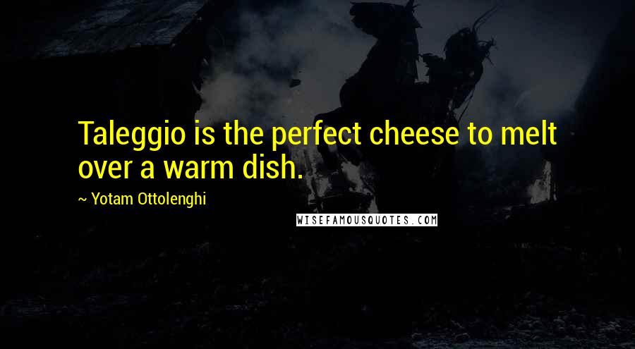 Yotam Ottolenghi Quotes: Taleggio is the perfect cheese to melt over a warm dish.