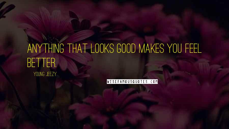 Young Jeezy Quotes: Anything that looks good makes you feel better.