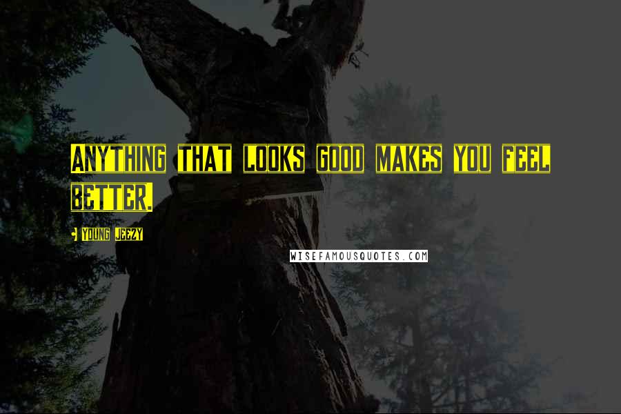 Young Jeezy Quotes: Anything that looks good makes you feel better.