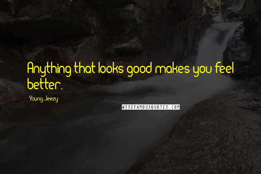 Young Jeezy Quotes: Anything that looks good makes you feel better.