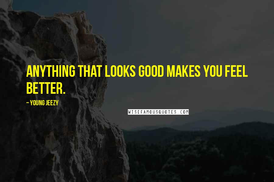 Young Jeezy Quotes: Anything that looks good makes you feel better.