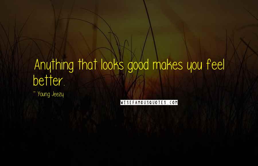 Young Jeezy Quotes: Anything that looks good makes you feel better.